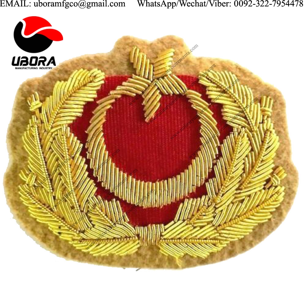 Blazer patch TURKEY ARMY GENERAL HAT BADGE NEW HAND EMBROIDERED Custom Hand Embroidered Wire 